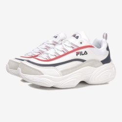 Fila Regy - Miesten Urheilukengät - Valkoinen/Punainen | FI-87869